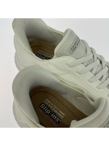 . スニーカー (E)SKECHERS　SLIP-INS　白[値下]