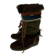 TECNICA ブーツ ファーブーツ 茶