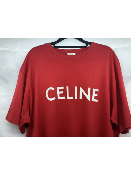 メンズラグ衣料 フロントロゴ ルーズTee L レッド
