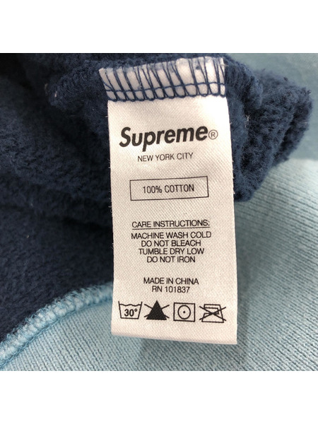 Supreme/18AW/supreme Striped Rib Hooded Sweatshirt/S