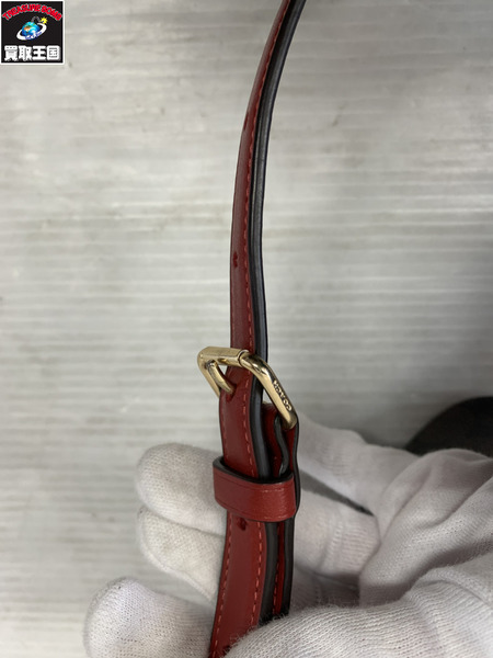 ショルダーバッグ COACH 赤 切替