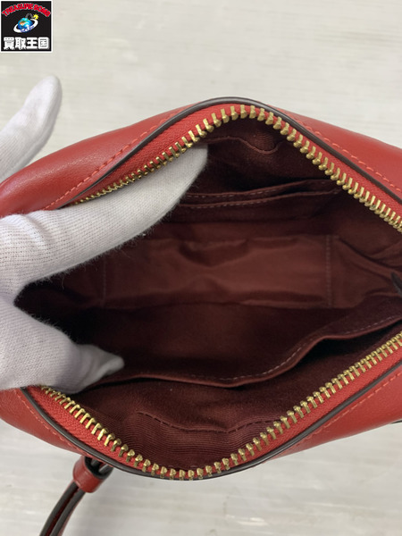 ショルダーバッグ COACH 赤 切替