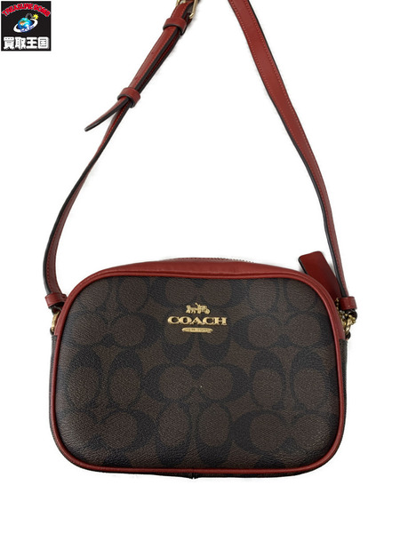 ショルダーバッグ COACH 赤 切替