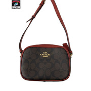 ショルダーバッグ COACH 赤 切替