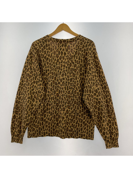 HYSTERIC GLAMOUR カーディガン レオパードカーディガン(S)茶