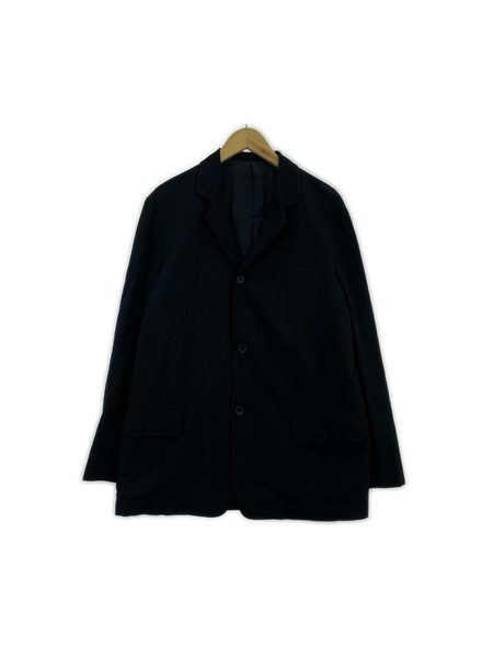 90s Y's for men 金タグ 肩抜キ ウールギャバジャケット 3 ブラック