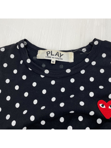 PLAY COMME des GARCONS Polka Dot Long Sleeve T (M) AZ-T166[値下]