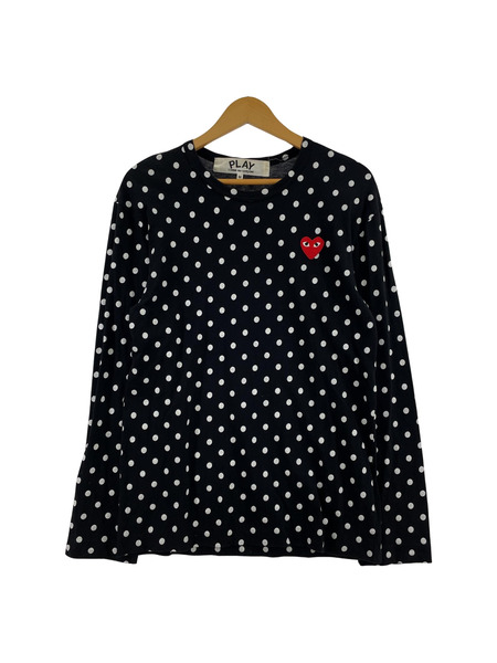 PLAY COMME des GARCONS Polka Dot Long Sleeve T (M) AZ-T166[値下]