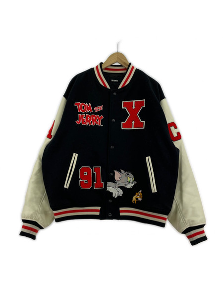 XLARGE×TOM AND JERRY VARSITY JACKET XL
