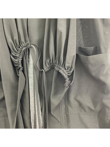 hatra ソノ他 ロングシャツ 黒