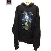 BALENCIAGA/21SS/SACRE COEUR SPORT HOODIE/XXS/黒/641679-TJVH9