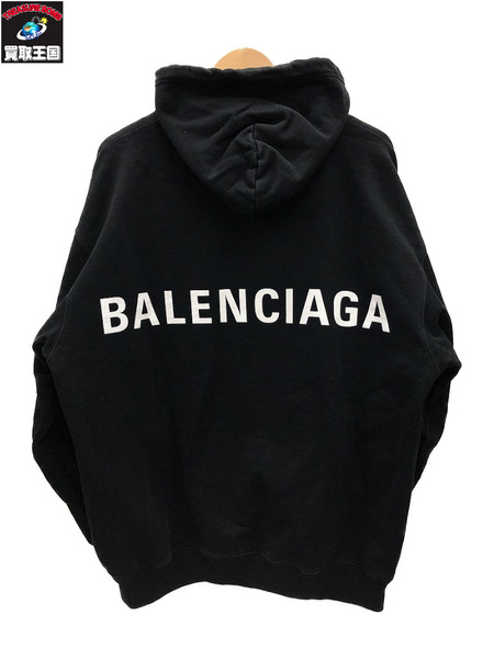 BALENCIAGA バックロゴ パーカー S