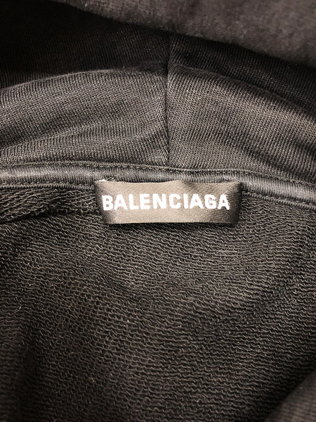 BALENCIAGA バックロゴ パーカー S