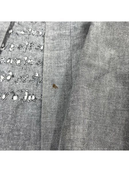 NUMBER (N)INE 長袖シャツ 01SS TIME期 カットオフスカル刺繍シャツ 3