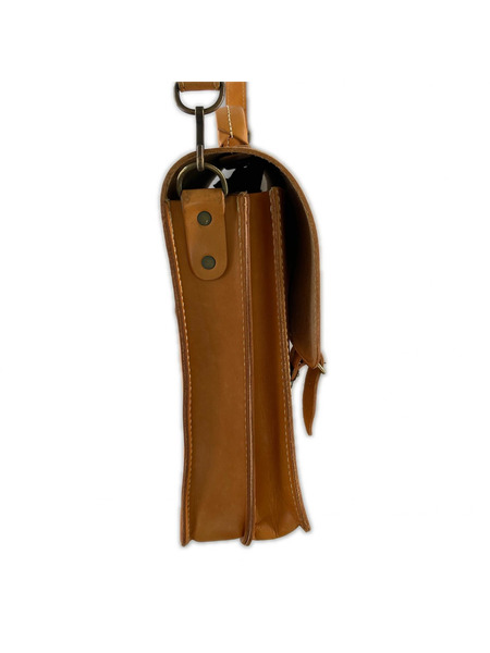 LEDER WOLF ヌメ革 ショルダーバッグ茶