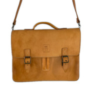 LEDER WOLF ヌメ革 ショルダーバッグ茶