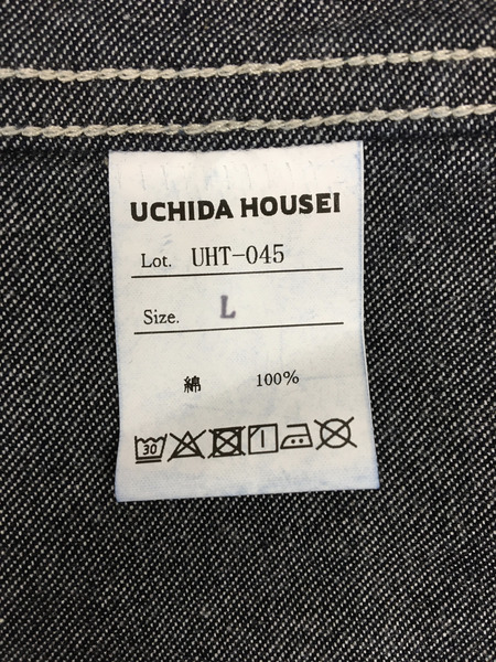 . デニムジャケット UCHIDA HOUSEI 内田縫製 カバーオール (L)