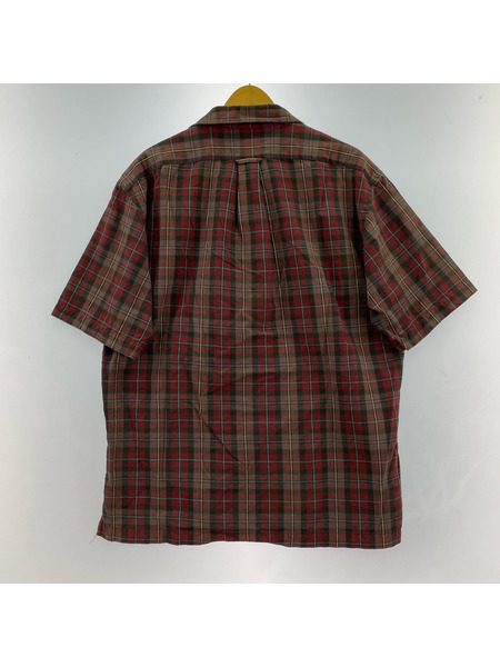 POLO RALPH LAUREN 半袖シャツ 90s CALDWELL オープンカラー M BRD