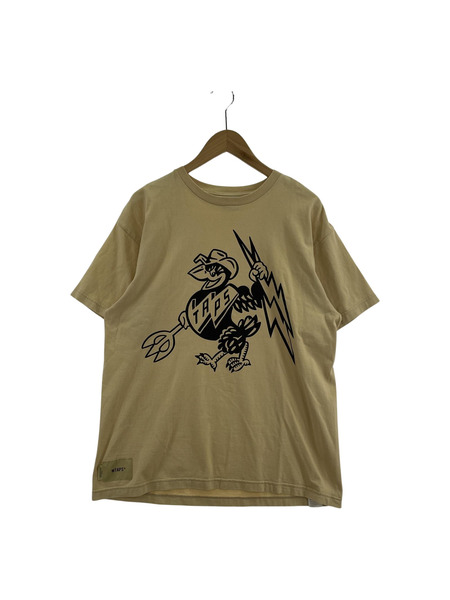 WTAPS/MASTER CHIEF/Tシャツ/01/ベージュ