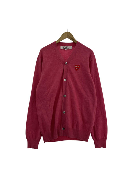 PLAY COMME des GARCONS カーディガン AZ-N076 ピンク (XL)