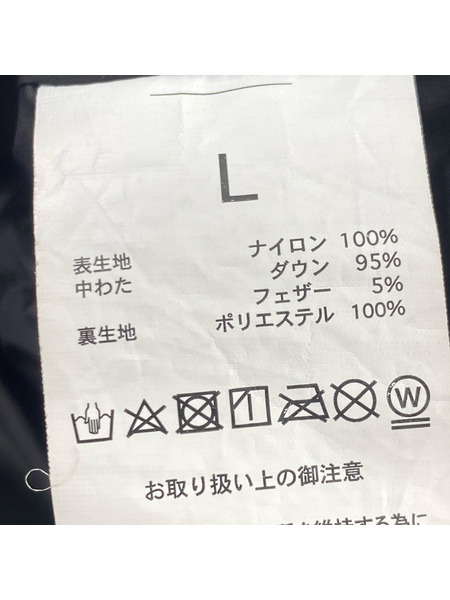 ダウンジャケット CITEN×TAION 黒 (L)[値下]