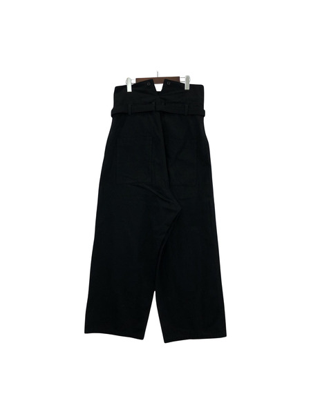 Y's/GABARDINE BELTED HIGH WAIST PANTS/2/YZ-P17-013[値下]