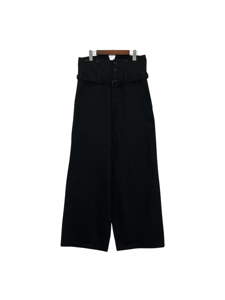 Y's/GABARDINE BELTED HIGH WAIST PANTS/2/YZ-P17-013[値下]