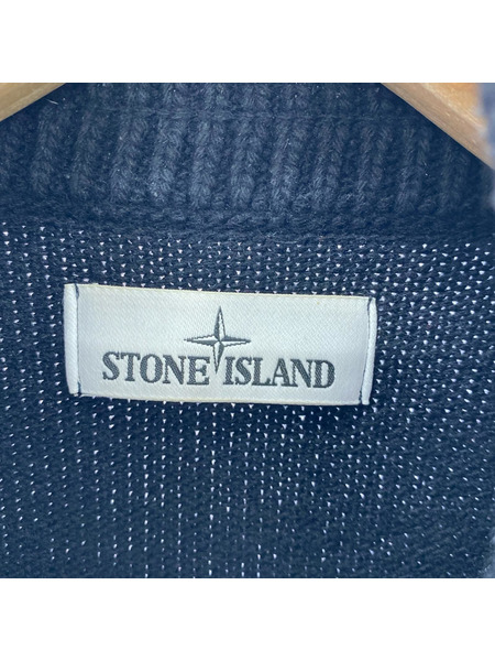 STONE ISLAND カーディガン ジップニットカーディガン 黒 L