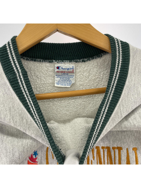 90s champion reverse weave rib line グレー L