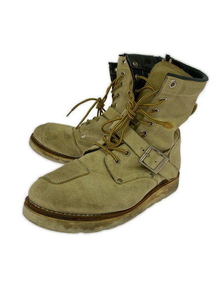 AVIREX ブーツ エンジニアブーツ/スエード/ベージュ AV2110