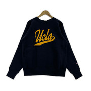 Champion ×UCLA REVERSE WEAVE クルーネックスウェットシャツ 紺 (M)