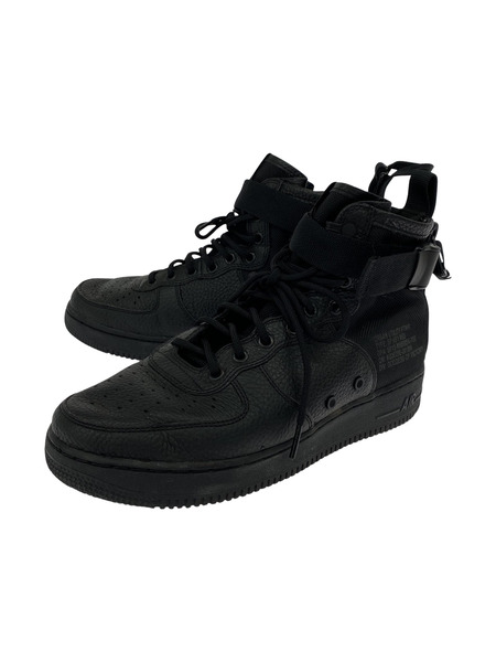 NIKE SF AirForce1 Mid Triple Black 917753-005(27.5㎝)