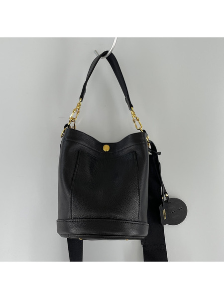 PORTER ショルダーバッグ MINIATURE/巾着/レザー/黒