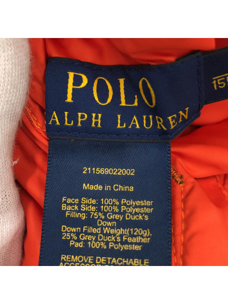 POLO RALPH LAUREN リバーシブル ダウンジャケット (XS)