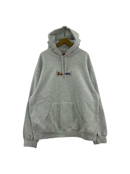 Supreme 22SS Bling Box Logo Hooded Sweatshirt XL グレー