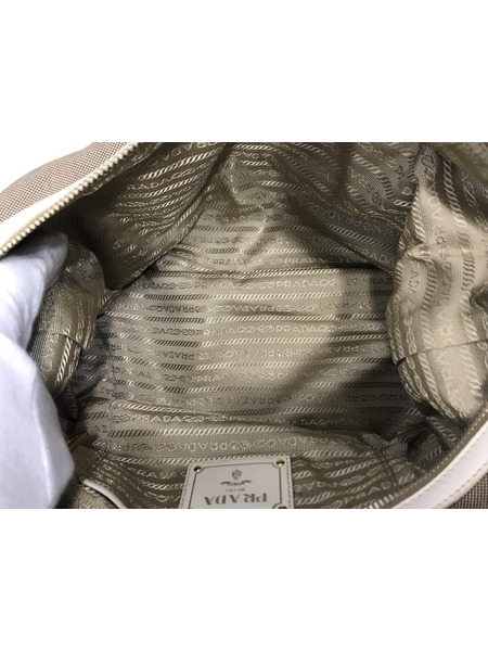 トートバッグ PRADA カナパ ジャガード ボストン BL0600