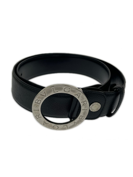 小物 BVLGARI ロゴラウンドバックル レザーベルト