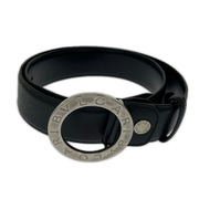 小物 BVLGARI ロゴラウンドバックル レザーベルト