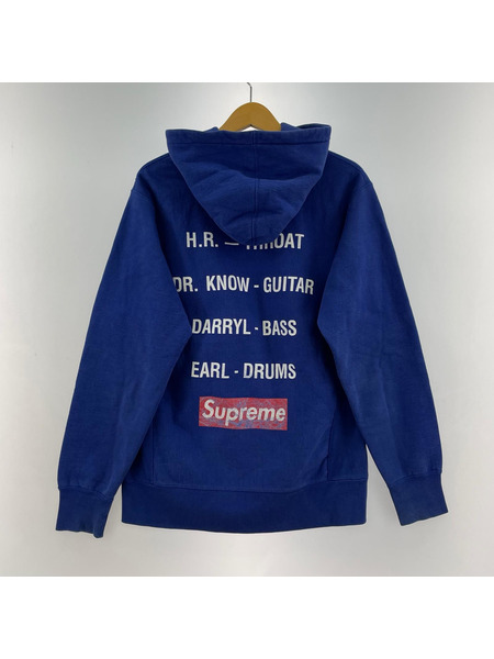 Supreme 08AW bad brains プリントパーカー M 青