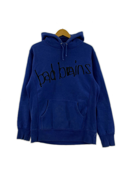 Supreme 08AW bad brains プリントパーカー M 青