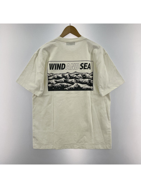 WIND AND SEA S/SバックプリントTee 白