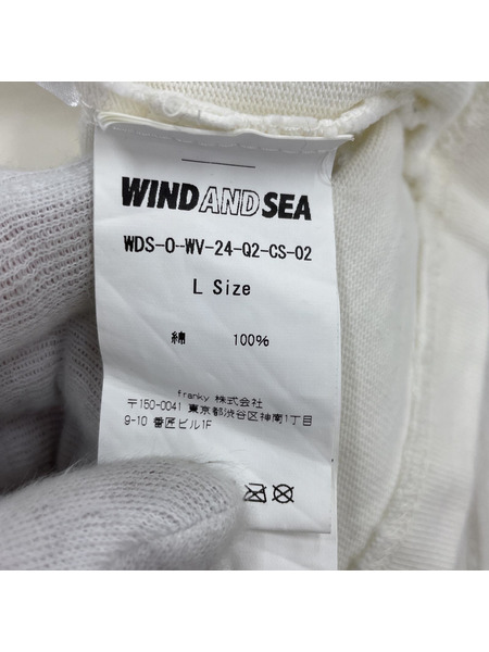 WIND AND SEA S/SバックプリントTee 白