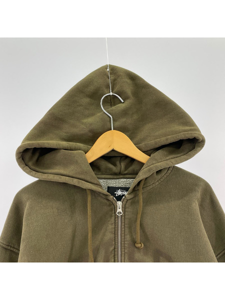 STUSSY パーカー(ジップアップ) FADED GRAPHIC ZIP HOODIE
