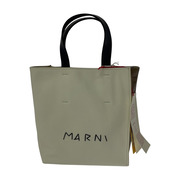 MARNI MUSEO SOFT MINI レザーショルダーバッグ ホワイトブラウン