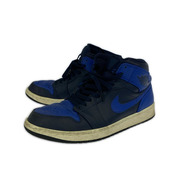 NIKE スニーカー Air Jordan 1 Mid Obsidian Game Royal