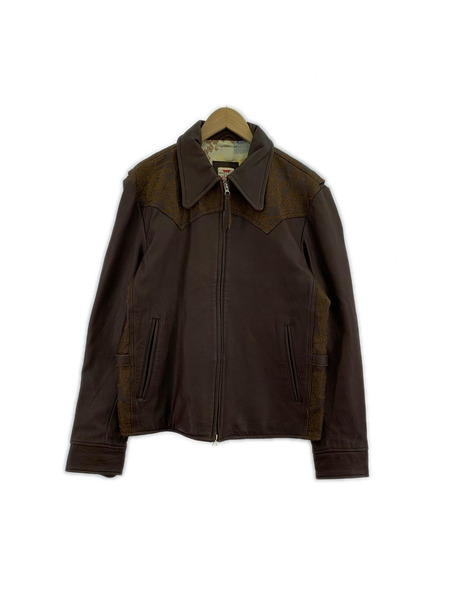 ジャケット 花旅楽団/ラムレザージャケット