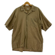 COMOLI 半袖シャツ 20SS ベタシャン オープンカラーシャツ ベージュ