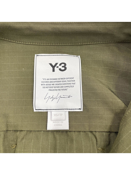 adidas Y-3 CLASSIC LIGHT RIPSTOP OVERSHIRT XS カーキ GV4223