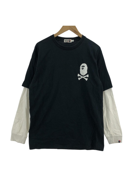 A BATHING APE PIRATE LSカットソー/BLK/L