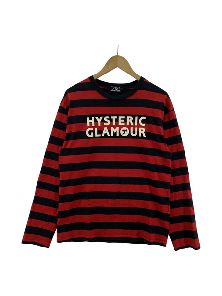 HYSTERIC GLAMOUR ボーダー L/Sカットソー S